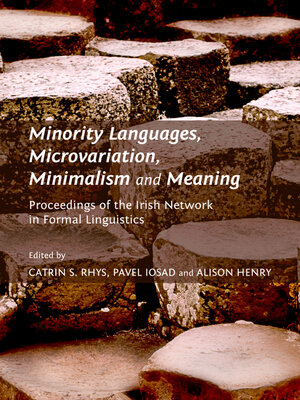 cover image of Minority Languages, Microvariation, Minimalism and Meaning